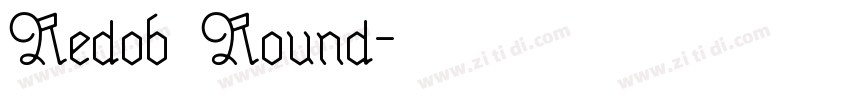 Redob Round字体转换